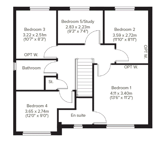 The Thornwood floorplan
