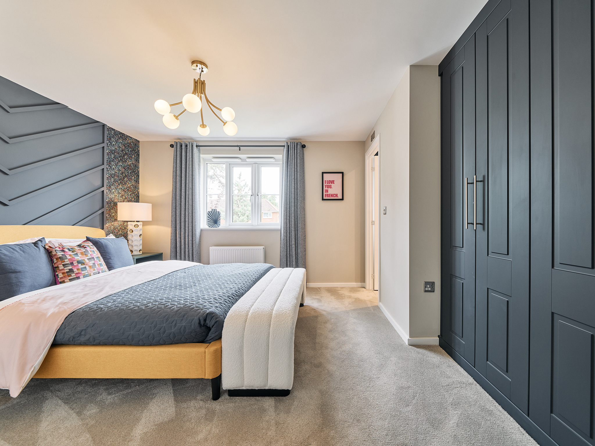 The Corfe bedroom
