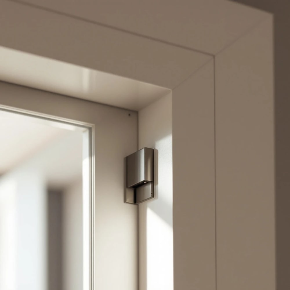Example of a doors and windows snag — a door binding on its frame