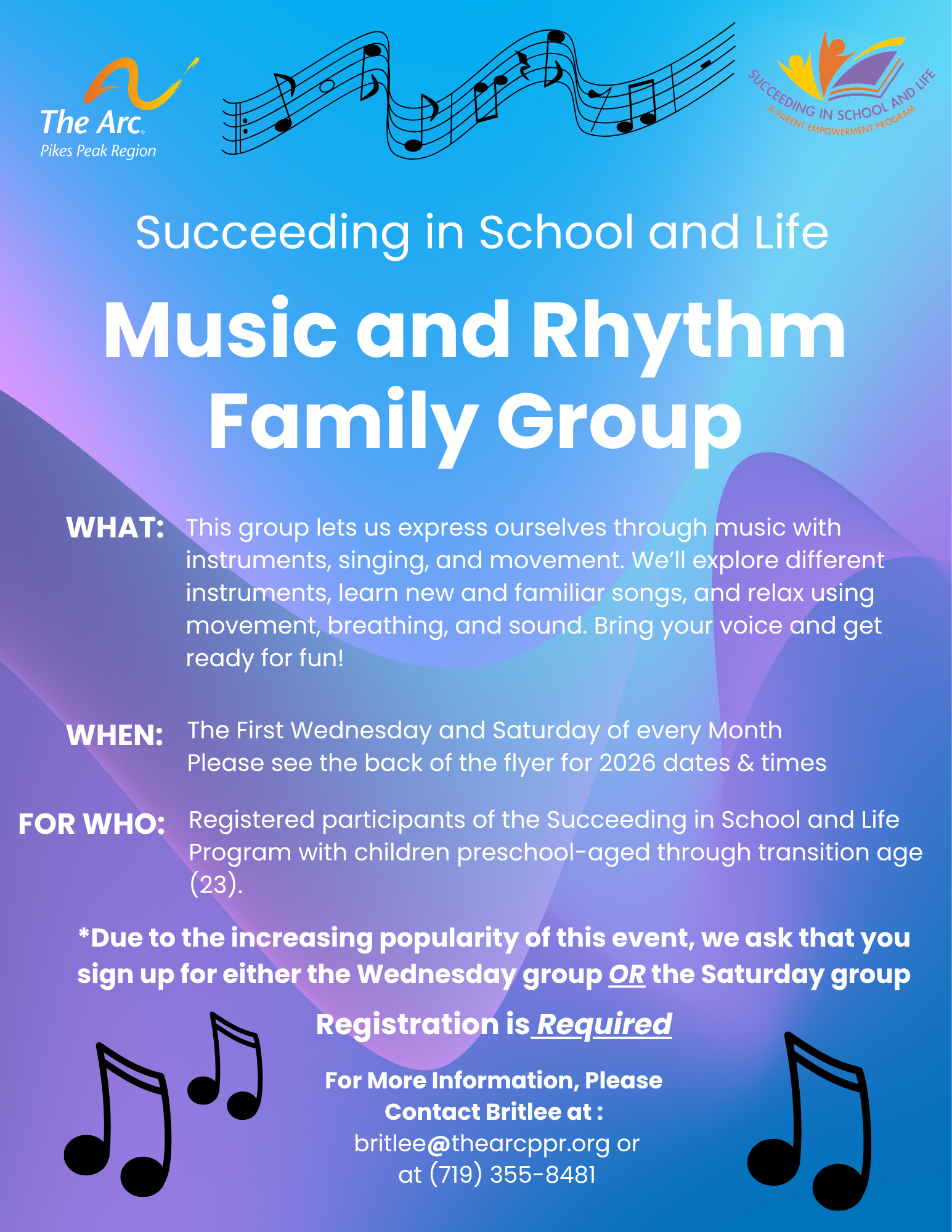 Music and Rhythm Family Group – Saturdays