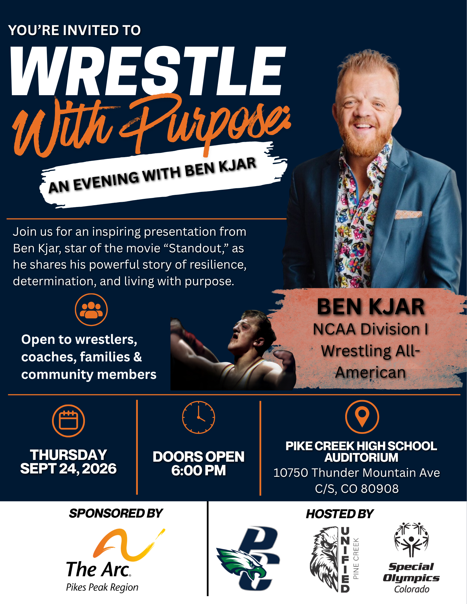Wrestle With Purpose: An Evening with Ben Kjar