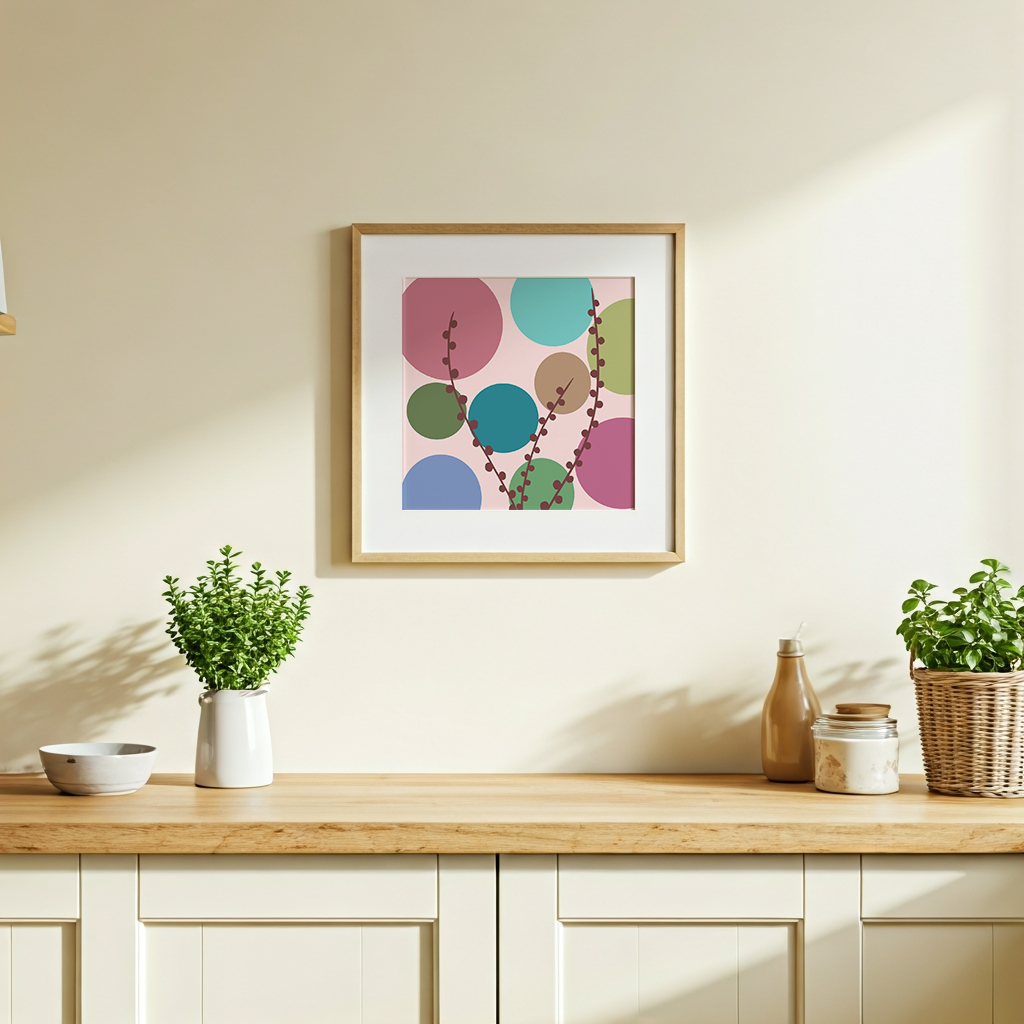 Fruit & Branch in room setting