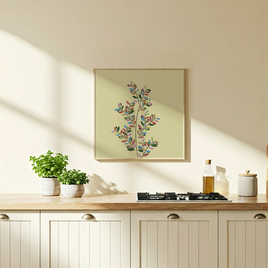 Carnival of Leaves in room setting