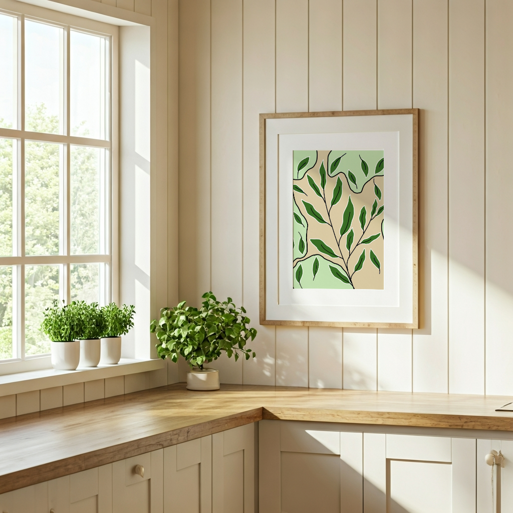 Forest Sketches in room setting