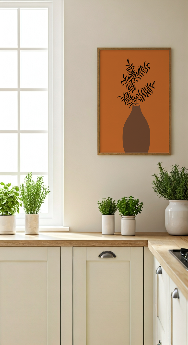 Fern in Amber in room setting