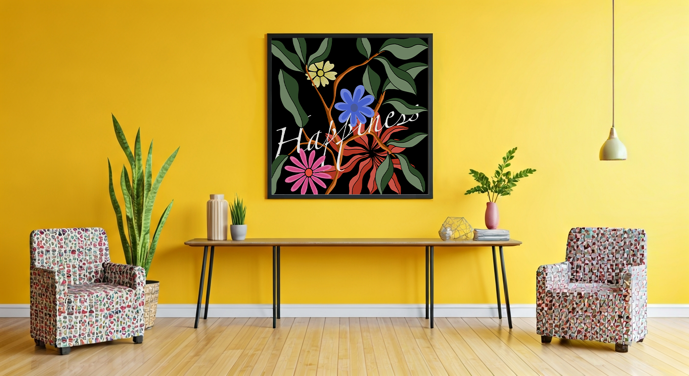 Joy Overflowing in room setting