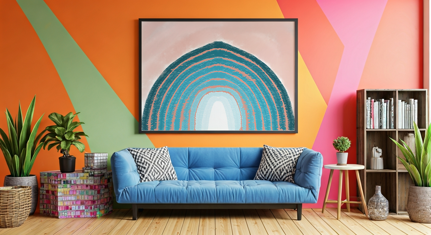 Whispers of Rain in room setting