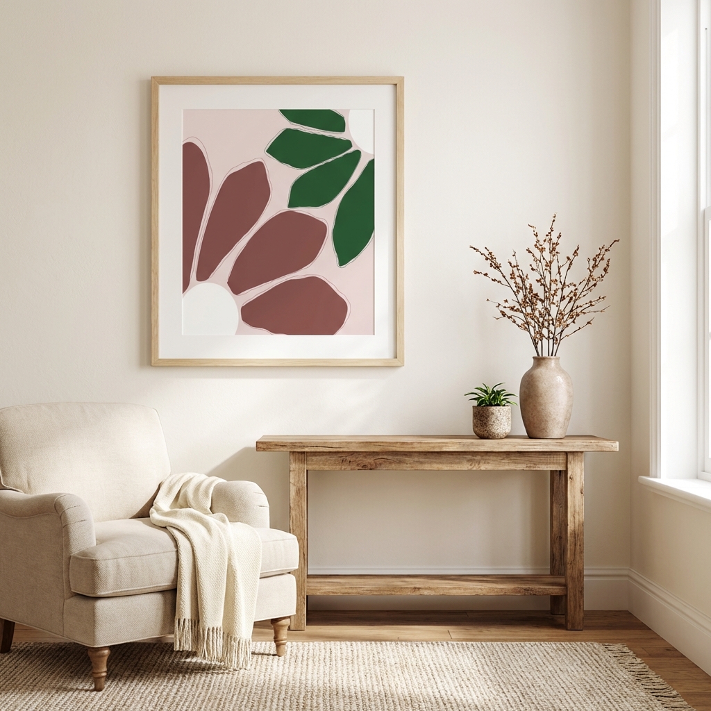 Earthbound Blooms in room setting