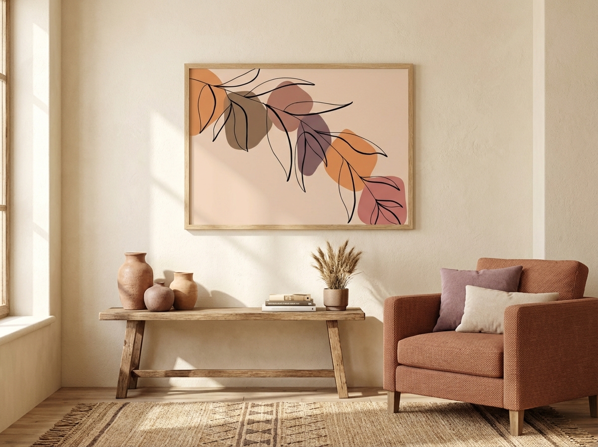 Leaf Layering in room setting