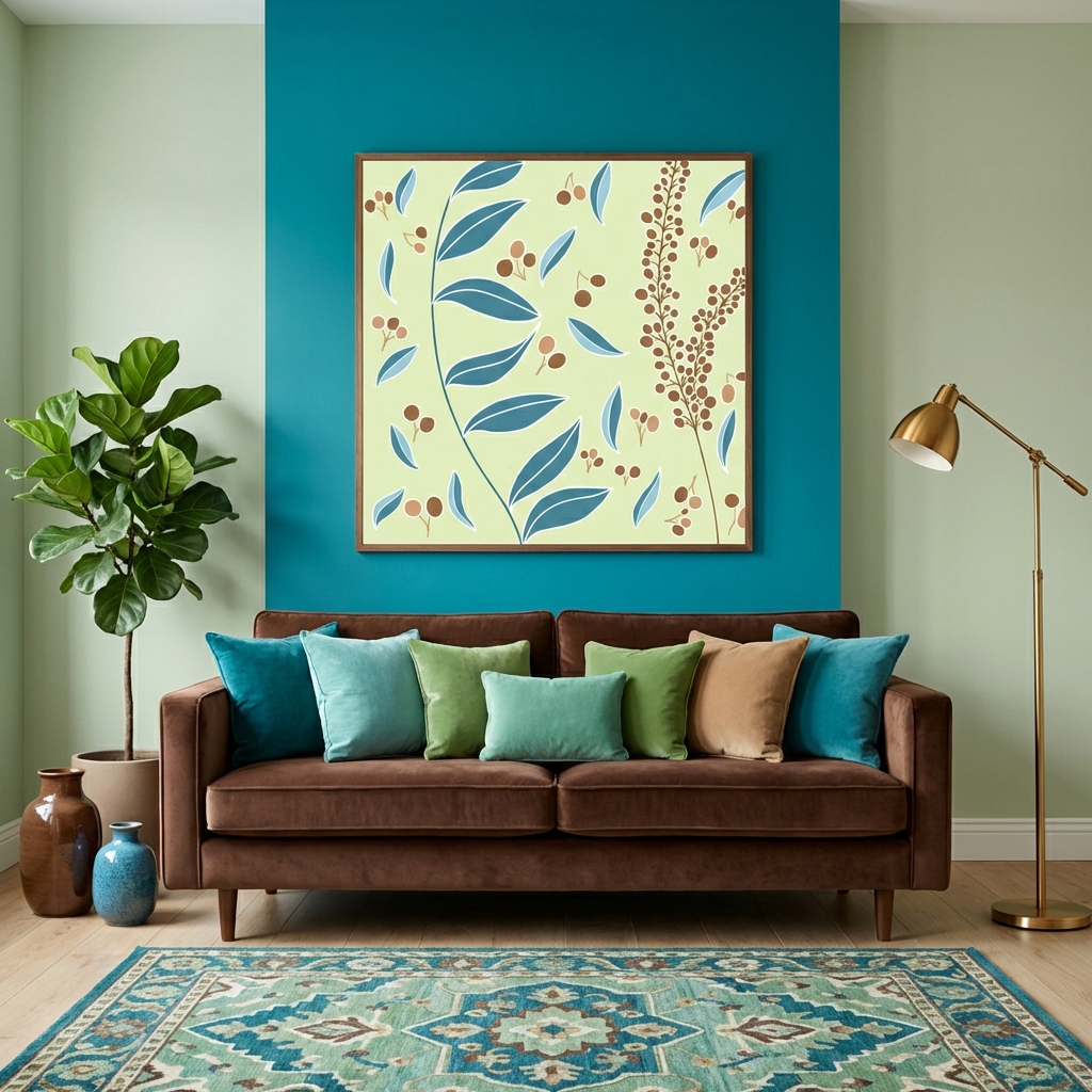 Berry & Leaf in room setting