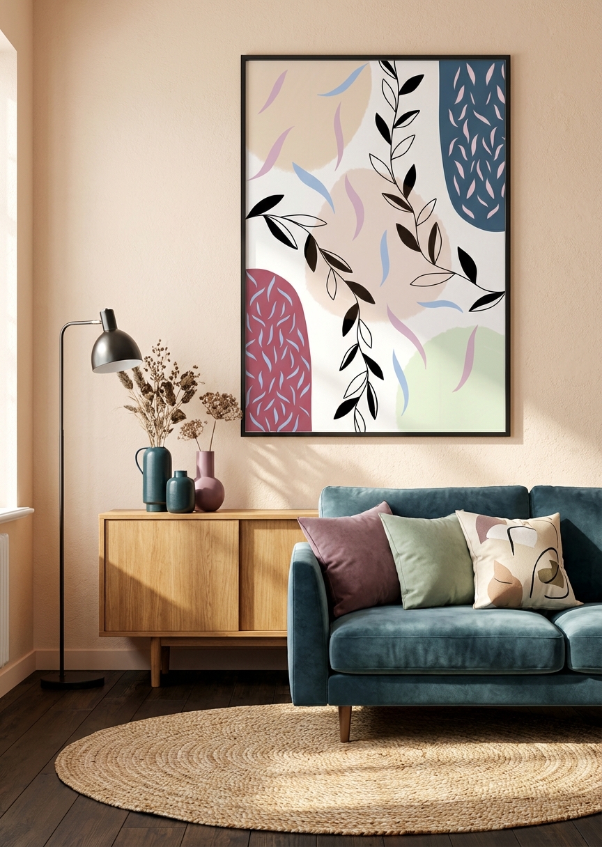 Coral Geometry in room setting