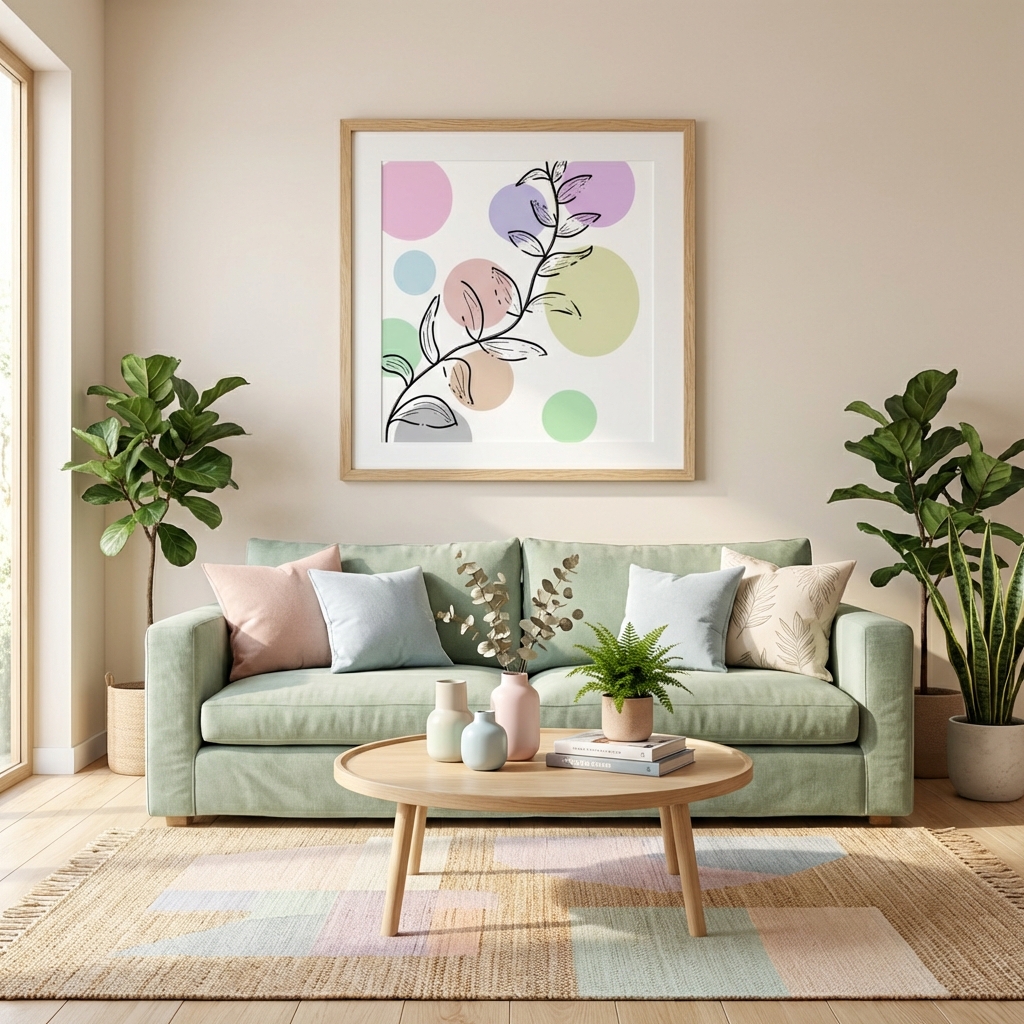 Round Flora in room setting