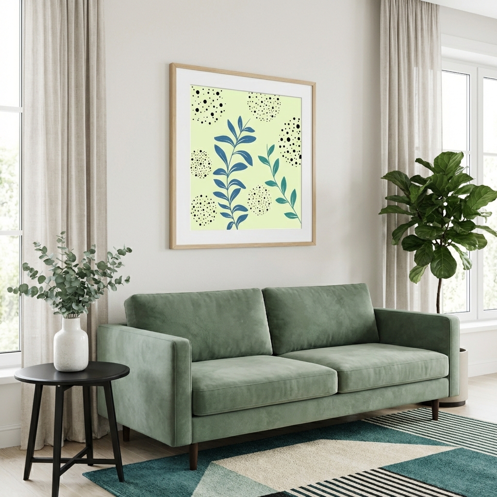 Polka Shadow in room setting