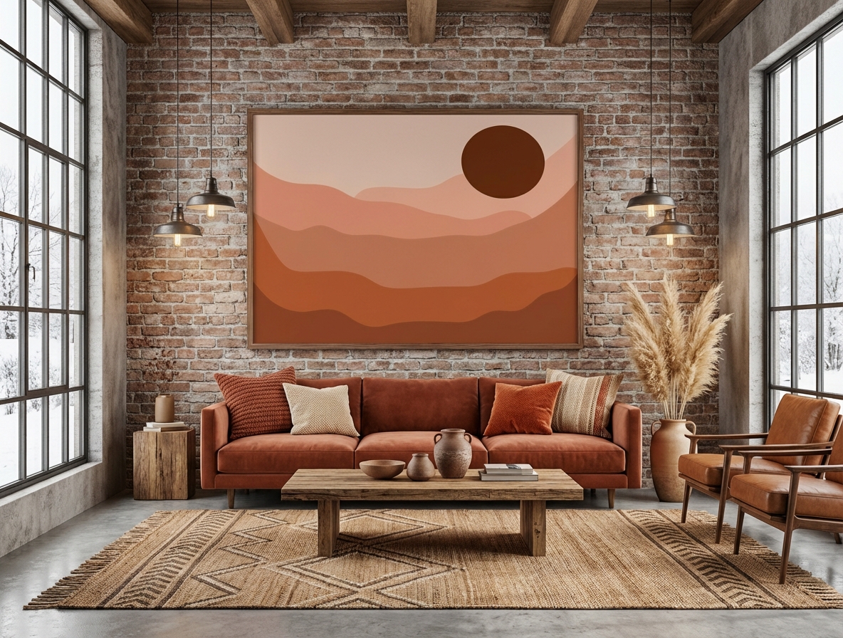 Hills at Dusk in room setting