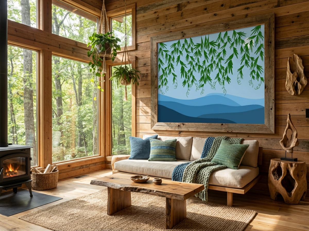 Weeping Willow in room setting