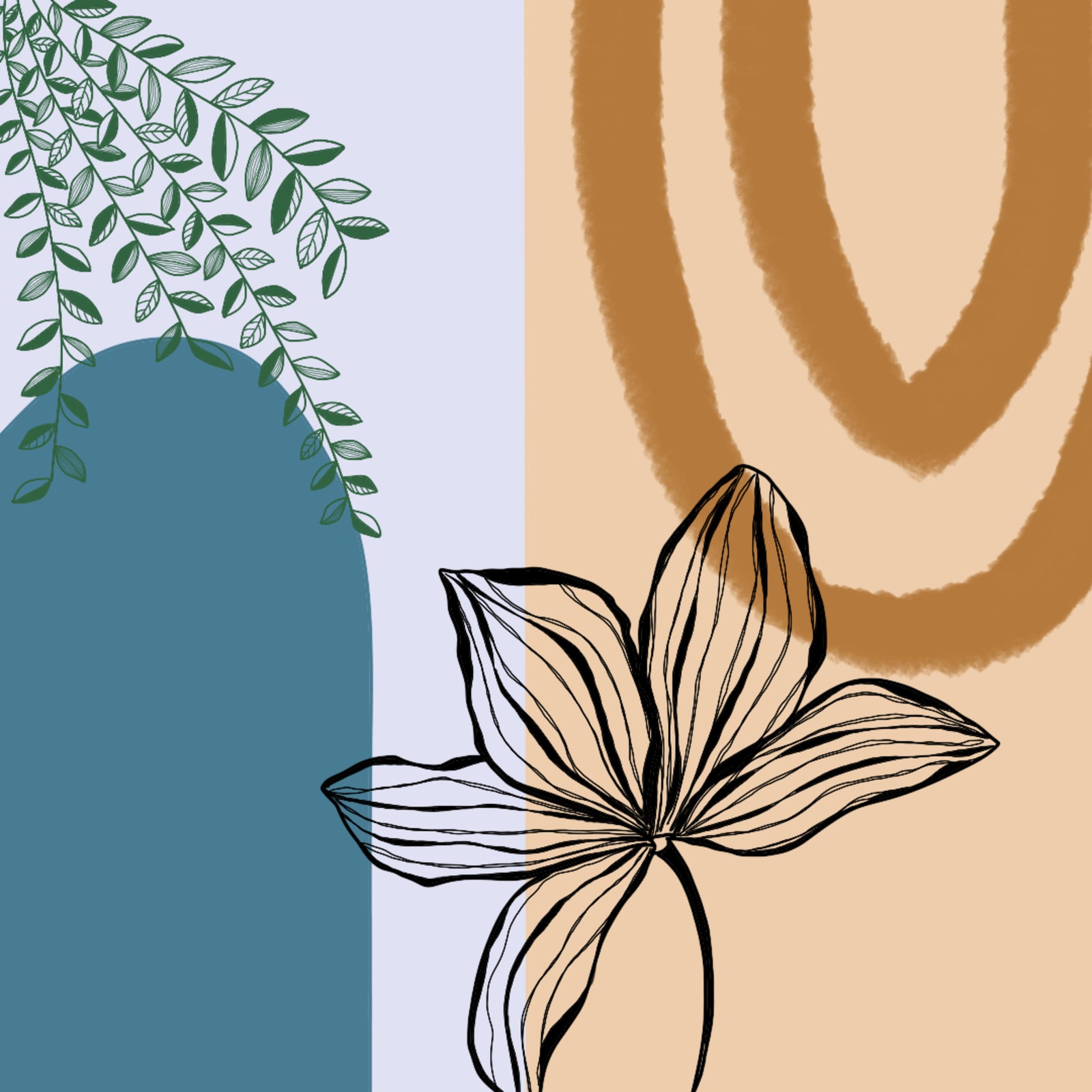 Floral Abstract Art 1