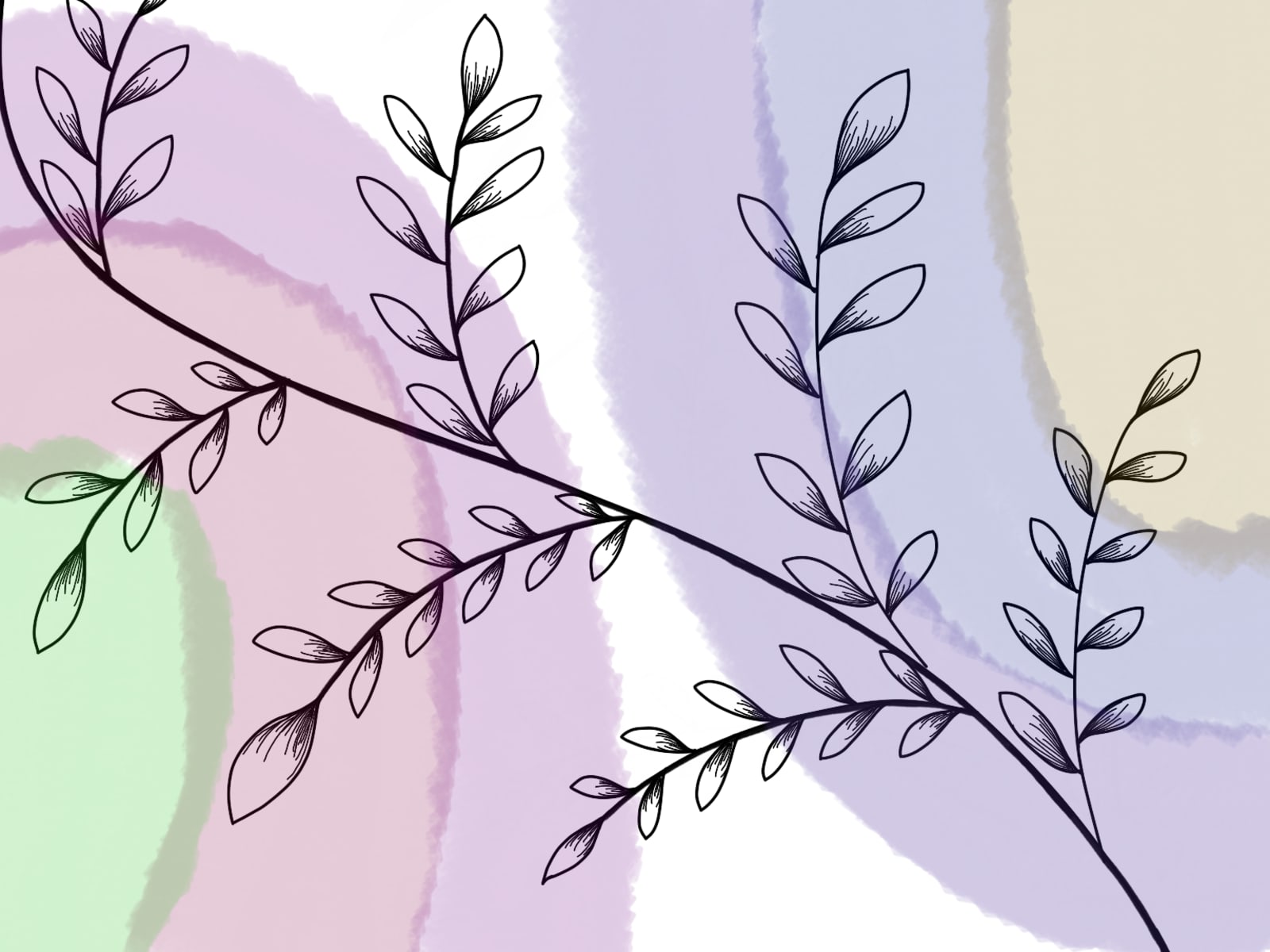 Floral Watercolor Abstract