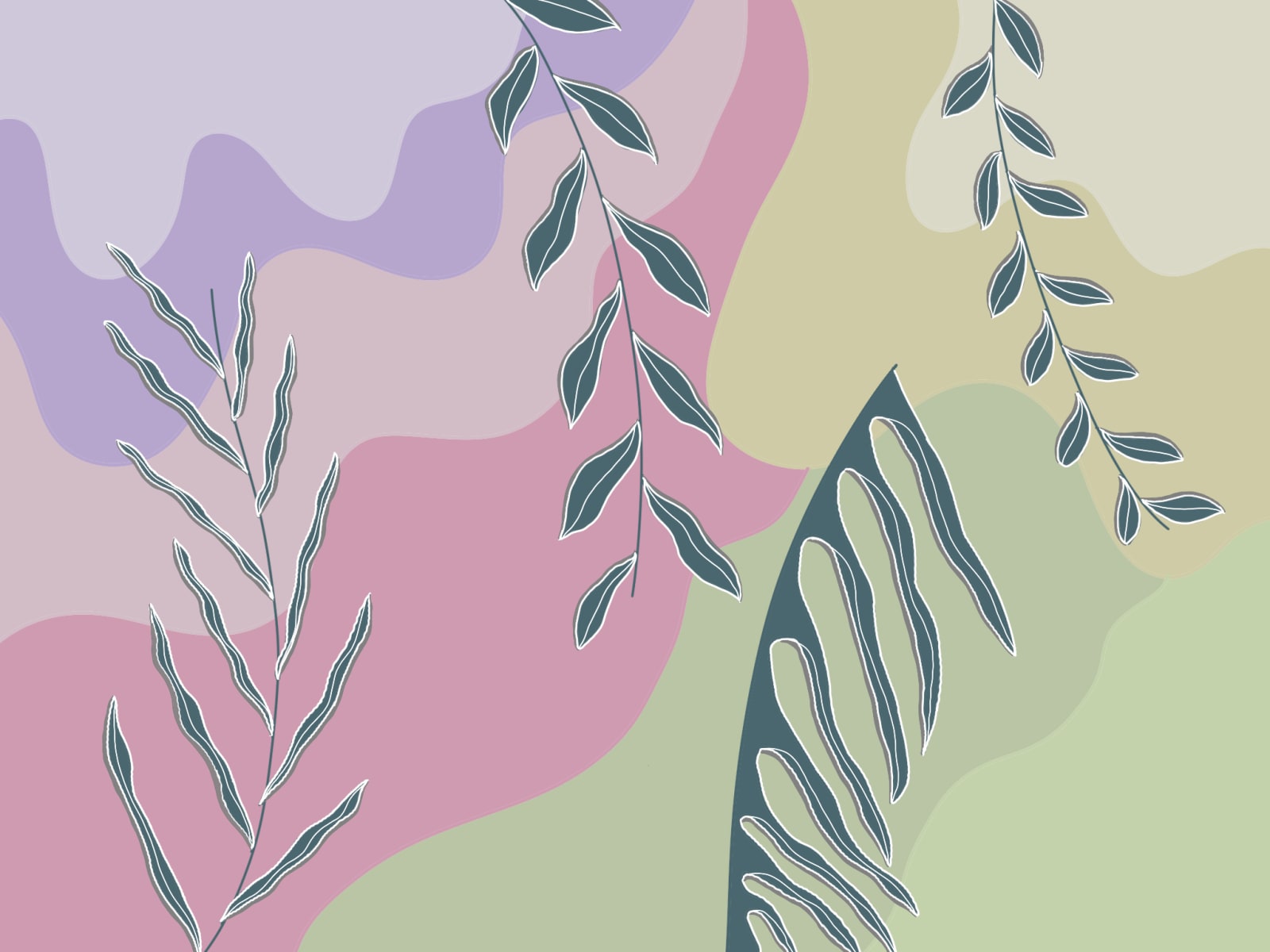 Pastel Floral Abstract