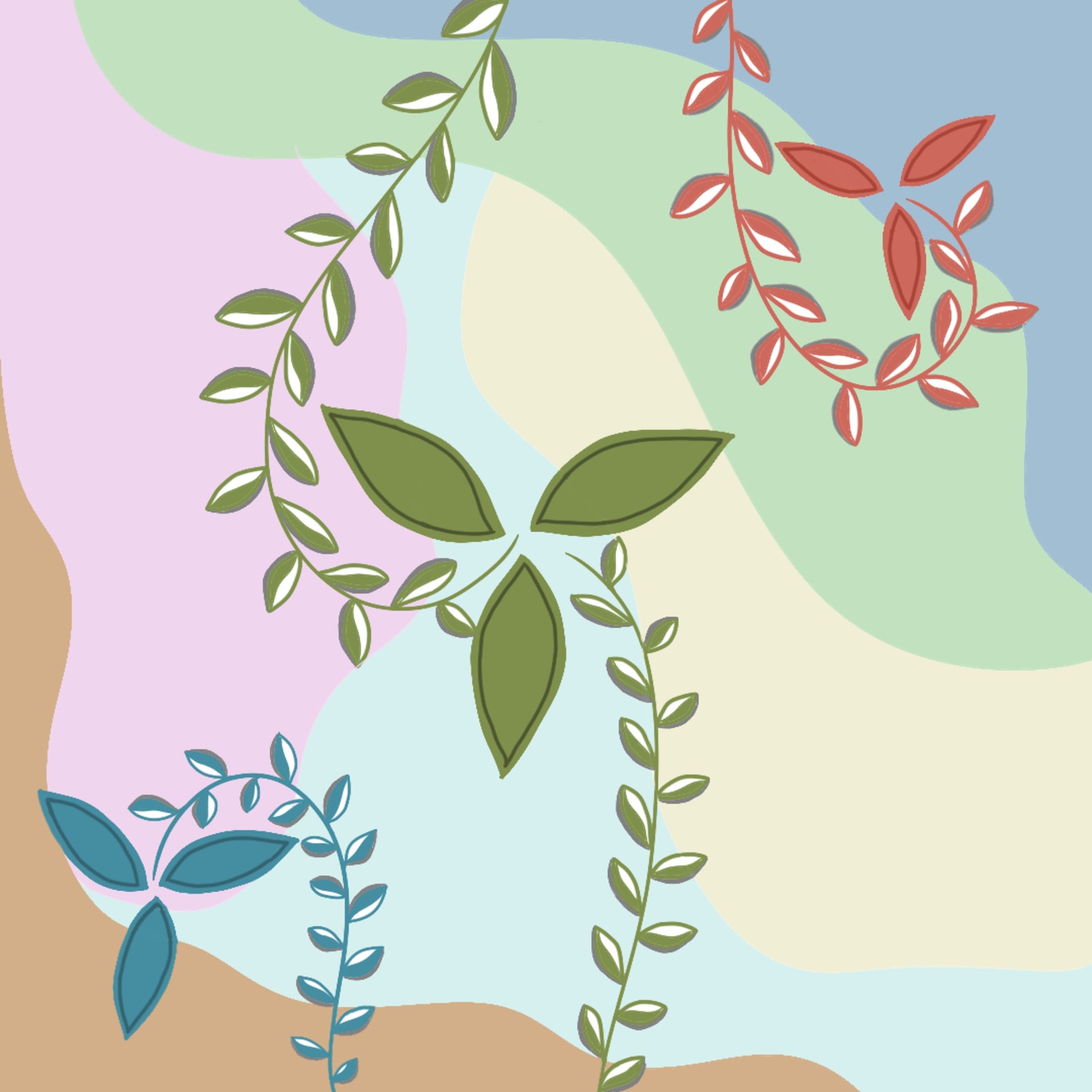 Abstract Leaf Pattern 1