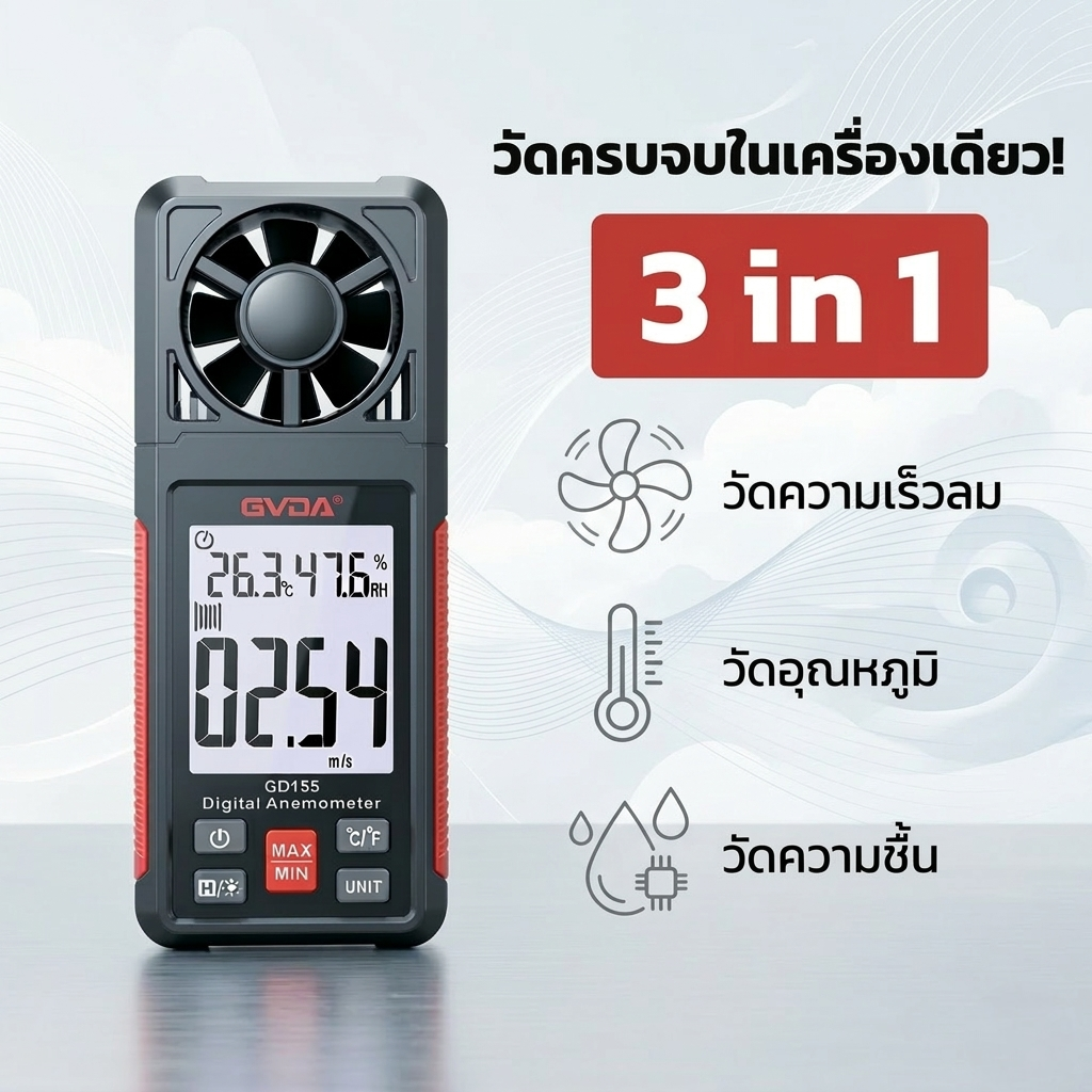 Anemometer เครื่องวัดความเร็วลม UNIMERCE