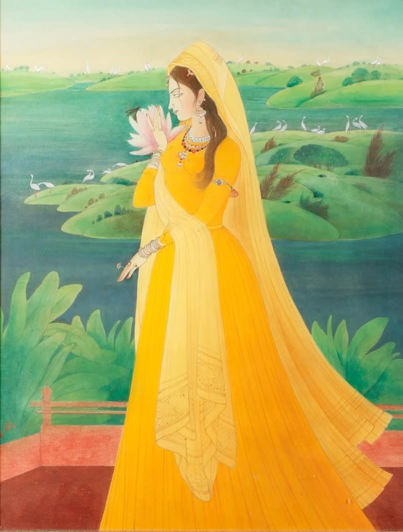 First ray of the morning by Abdur Rahman Chughtai