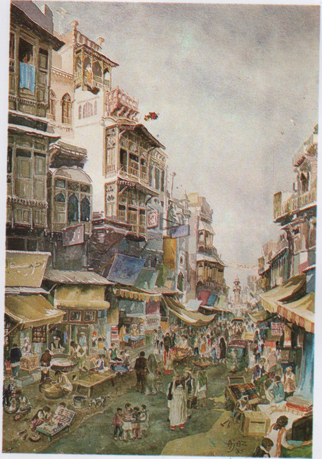 Kashmiri Bazar by Ajaz Anwar