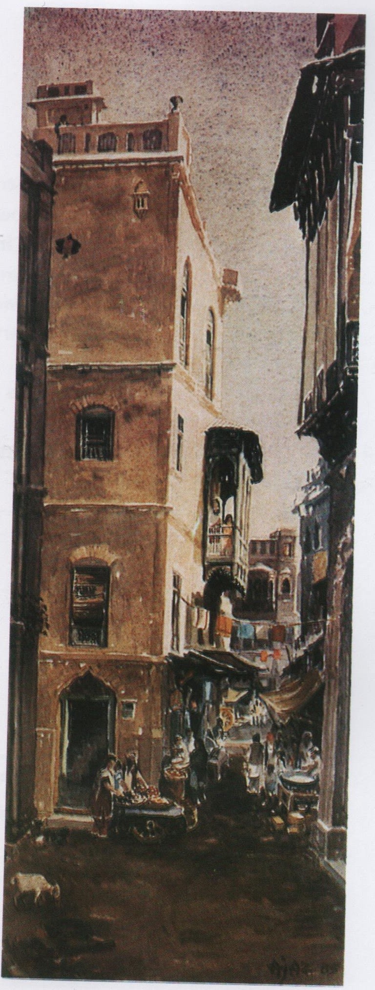 A Street in Walled City by Ajaz Anwar