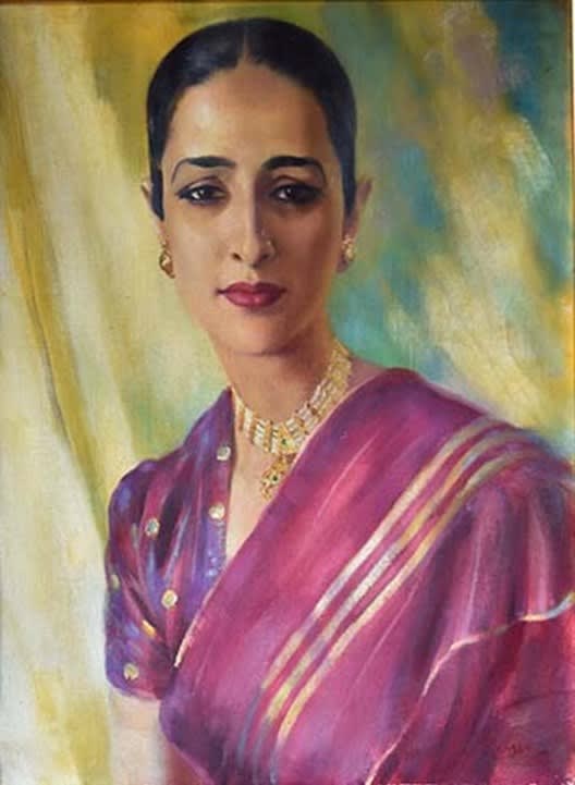 Shamsunissa Begum, 1948 by Hal Charles Bevan Petman