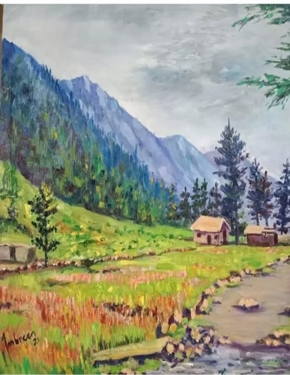 Mountains of Pakistan, 2021 by Ambreen Asif
