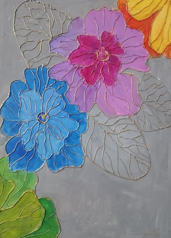 Floral painting, 2025 by Ambreen Asif