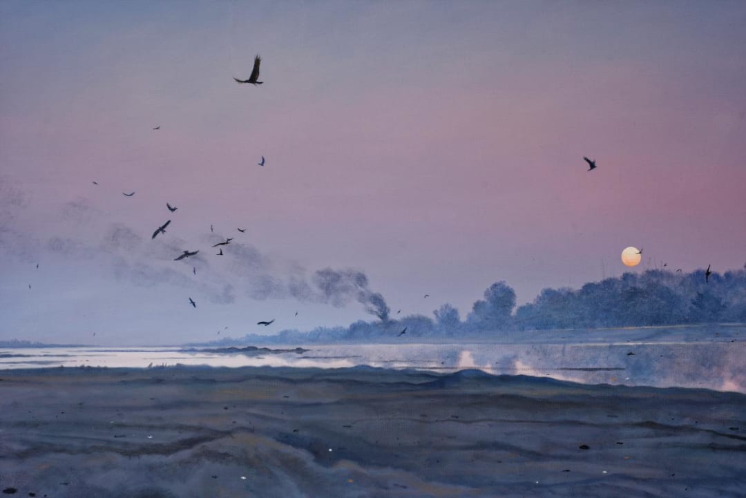 Smoke at Ravi 2 by Mughees Riaz