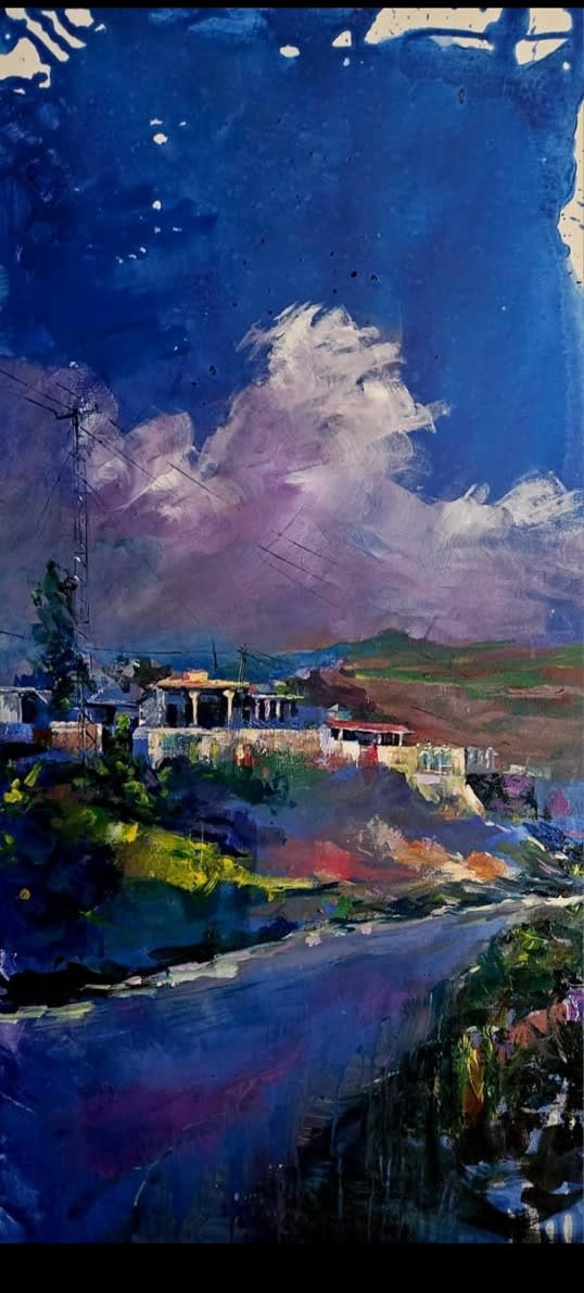 Glimpse series "A CLICK" view from a village, 2025 by Syeda Nadia Raza