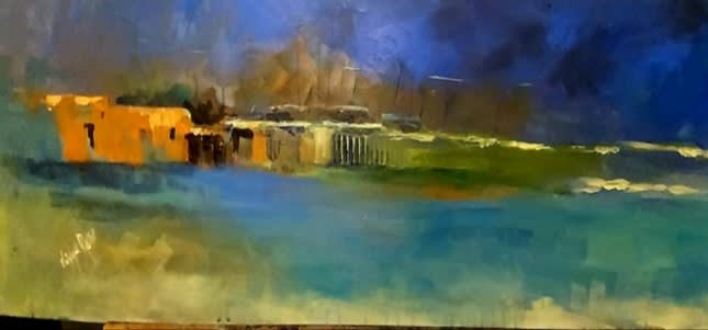 Motorway "way to Lahore"-2, 2024 by Syeda Nadia Raza