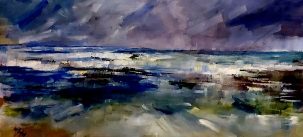 Exploring waves, 2023 by Syeda Nadia Raza