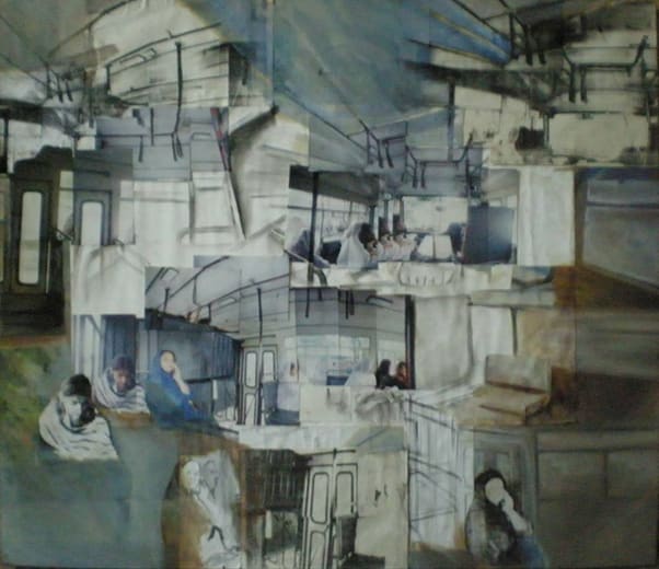 Bus-scape II, 2004 by Sadaf Hammad