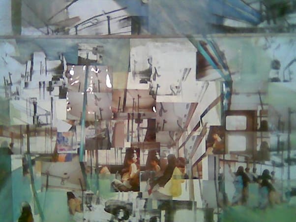 Bus-scape I, 2004 by Sadaf Hammad