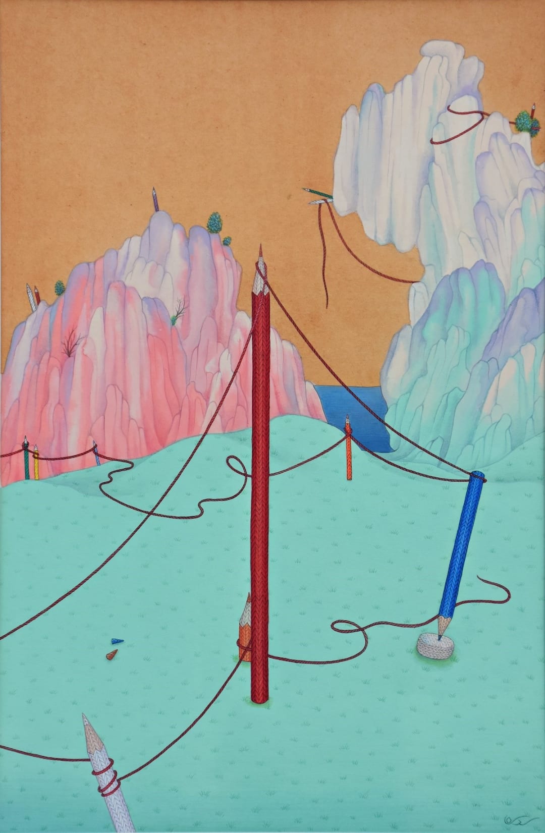 Surreal Emblem of Rituals-III, 2020 by Sidra Liaqat