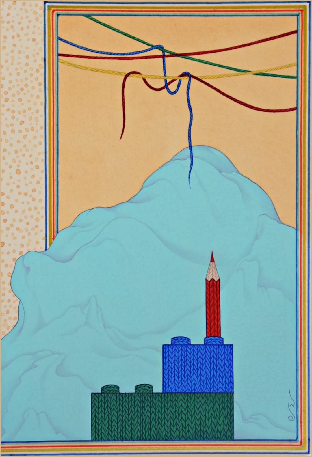 Surreal Emblem of Rituals-V, 2021 by Sidra Liaqat