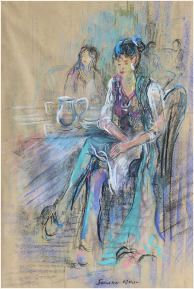 Girl in Party, 1997 by Samina Nasim
