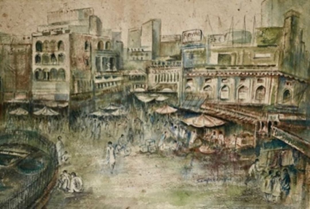 Old Buildings, 2001 by Samina Nasim