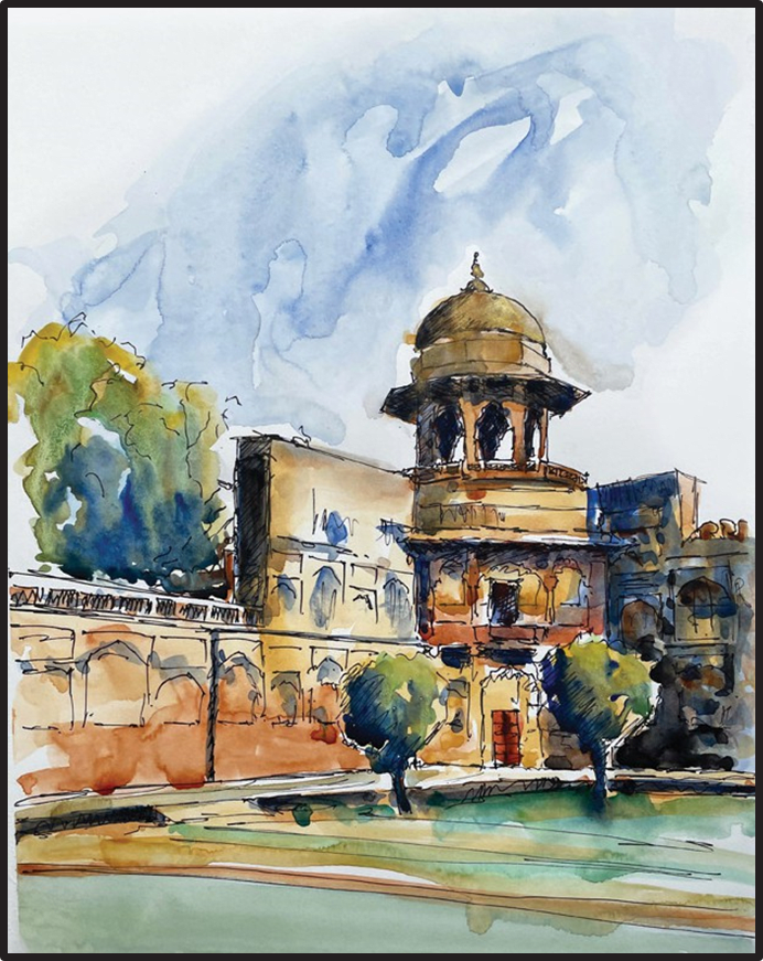 Shalimar Gardens (1), 2021 by Saqib Akhtar