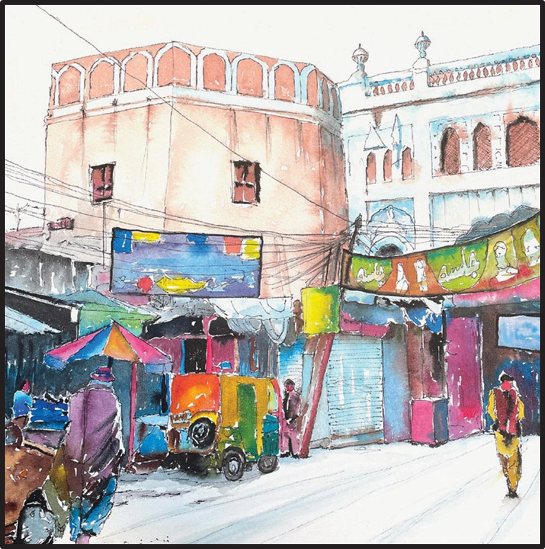Lohari Gate Walled City of Lahore, 2024 by Saqib Akhtar