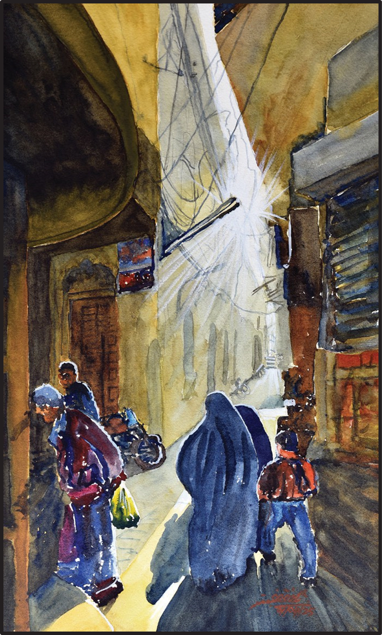 Gujar Gali inside Mochi Gate, 2025 by Saqib Akhtar