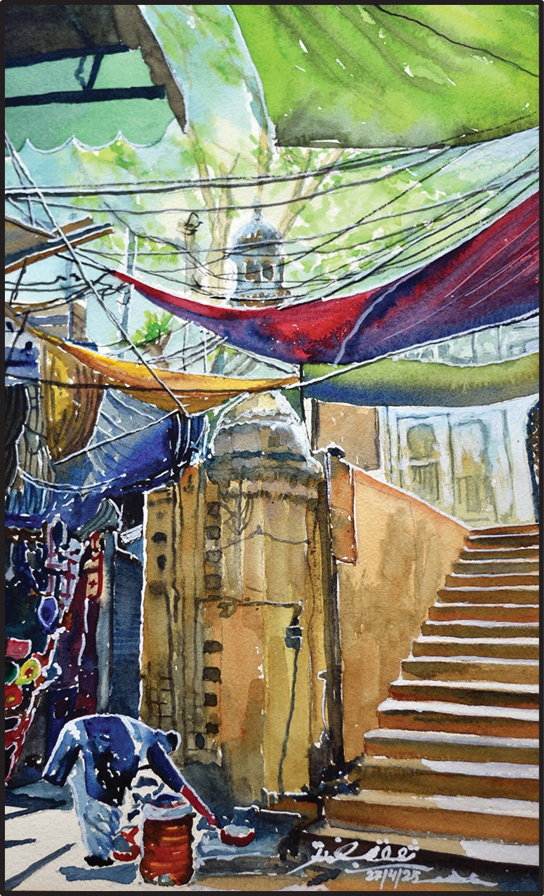 Stairs of Suneri Mosque: Lahore, 2025 by Saqib Akhtar