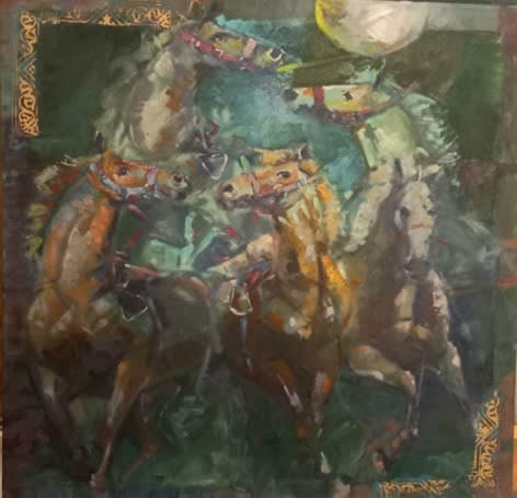 Horses, 2023 by Tayyaba Aziz