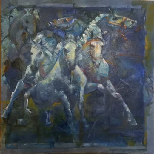 Horses, 2023 by Tayyaba Aziz