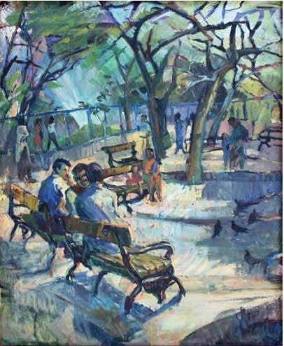 At the Lahore Zoo, 1997 by Durre Wasim