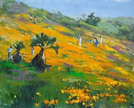Poppy Field Artist by Durre Wasim