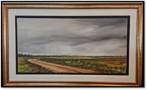 Landscape painting by Amna Ahmad