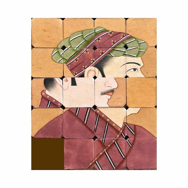 Mughal Portrait by Amjad Ali Talpur